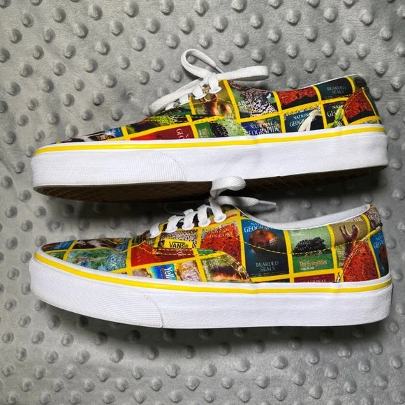 Vans x National Geographic Limited Edition Era Magazine Cover Sneakers M8.5 W10 - Picture 3 of 11